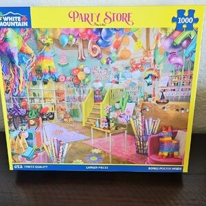 PARTY STORE 1000 PIECE WHITE MOUNTAIN PUZZLE